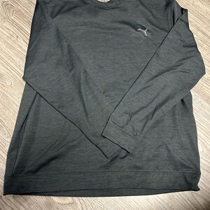 Puma Men's Charcoal Long Sleeve Tee